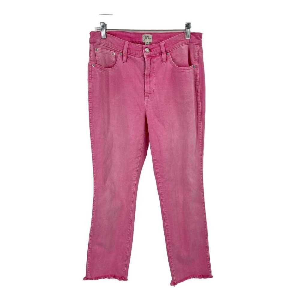VGUC J. Crew Pink Straight Leg Women's Jeans Sz 29